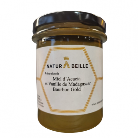 miel d'acacia et la vanille de Madagascar Bourbon Gold. Un régal pour vos papilles chez naturabeille