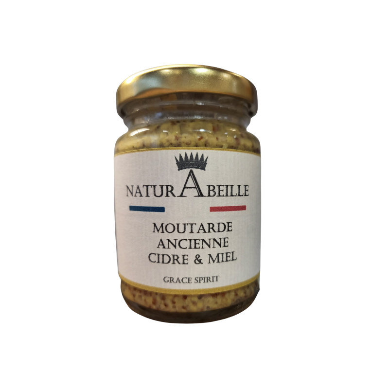 Moutarde Ancienne Cidre & Miel chez naturabeille