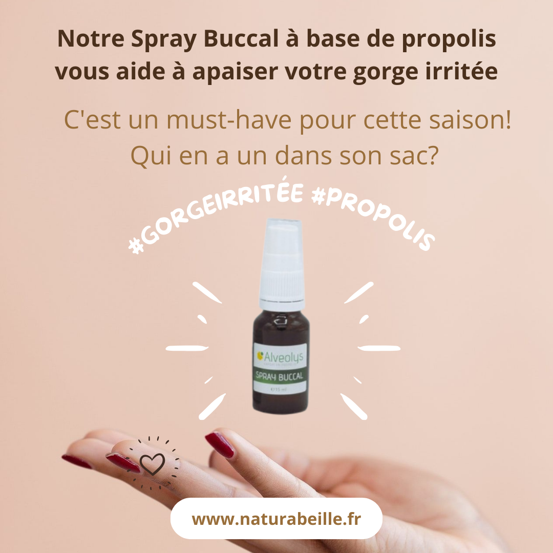 Spray bucale à base propolis de naturabeille 