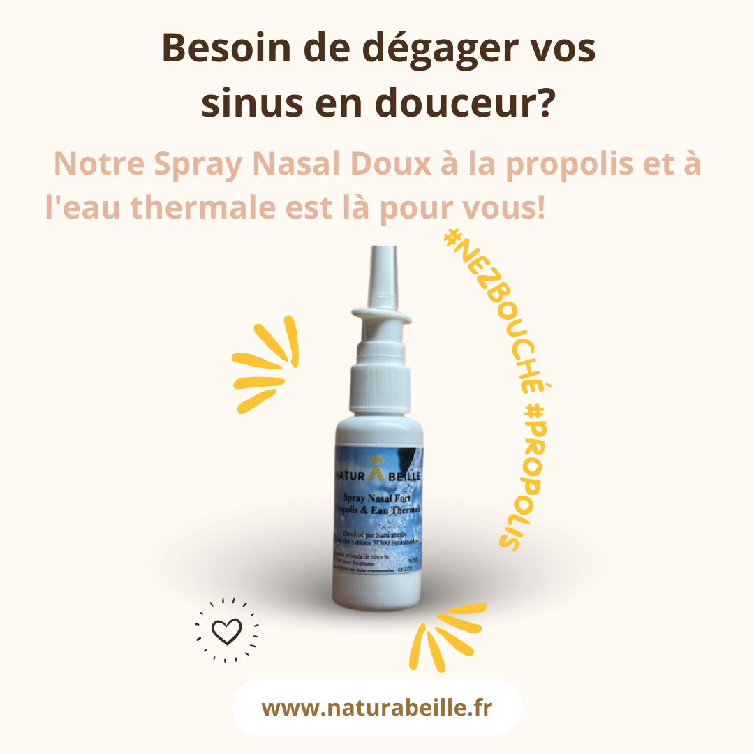 Spray nasal doux de propolis naturabeille 