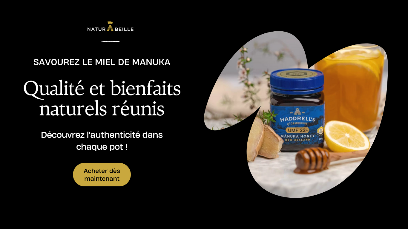 Miel de manuka haddrel's exclusivement chez naturabeille france 